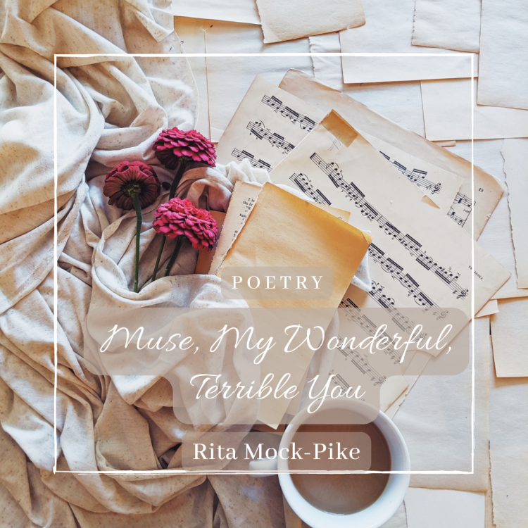 Sheet music, tea, flowers and blank pages together - Muse, My Wonderful, Terrible You