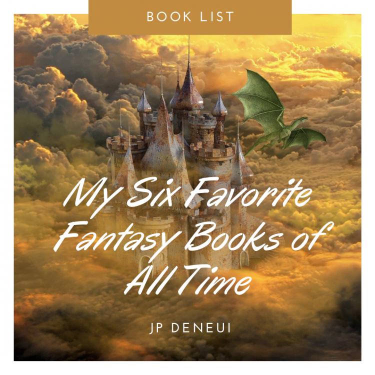 Dragon flying over castle - best fantasy books of all time