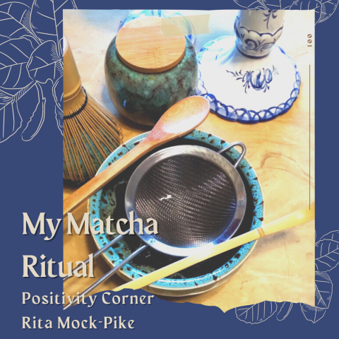 Matcha making kit, including matcha jar, matcha bowl, bamboo whisk, scoop, and spoon, and mesh strainer