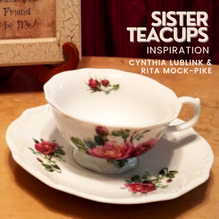 Sister Teacups: Up-close with floral teacup