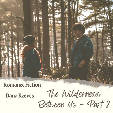 Couple in the woods - romance fiction - The Wilderness Between Us