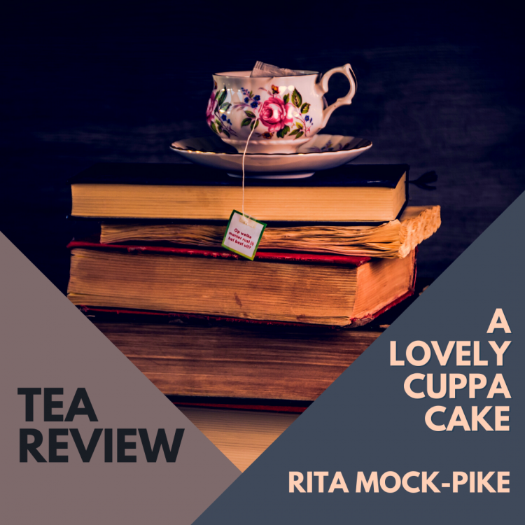 teacup on stack of books - lovely cuppa cake tea review