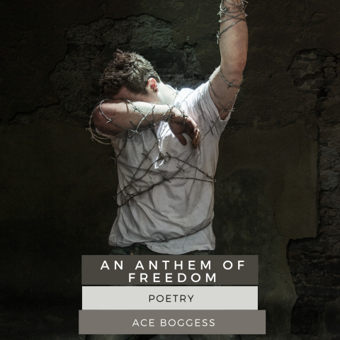 Freedom: Prisoner reaching for light