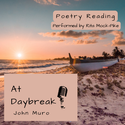 At Daybreak poetry reading cover
