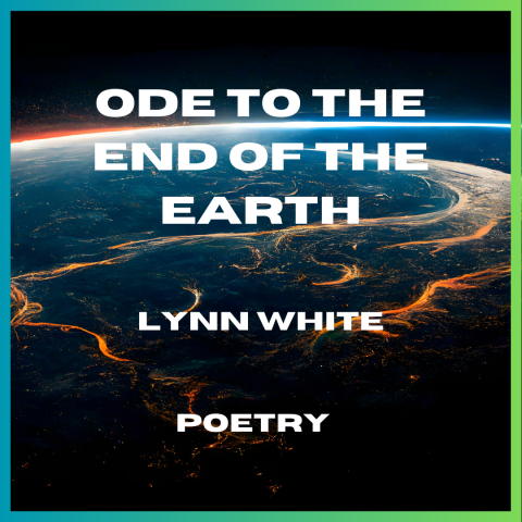 earth with a fire river