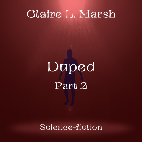 duped - part 2 - red beam of light, man being lifted - pod person