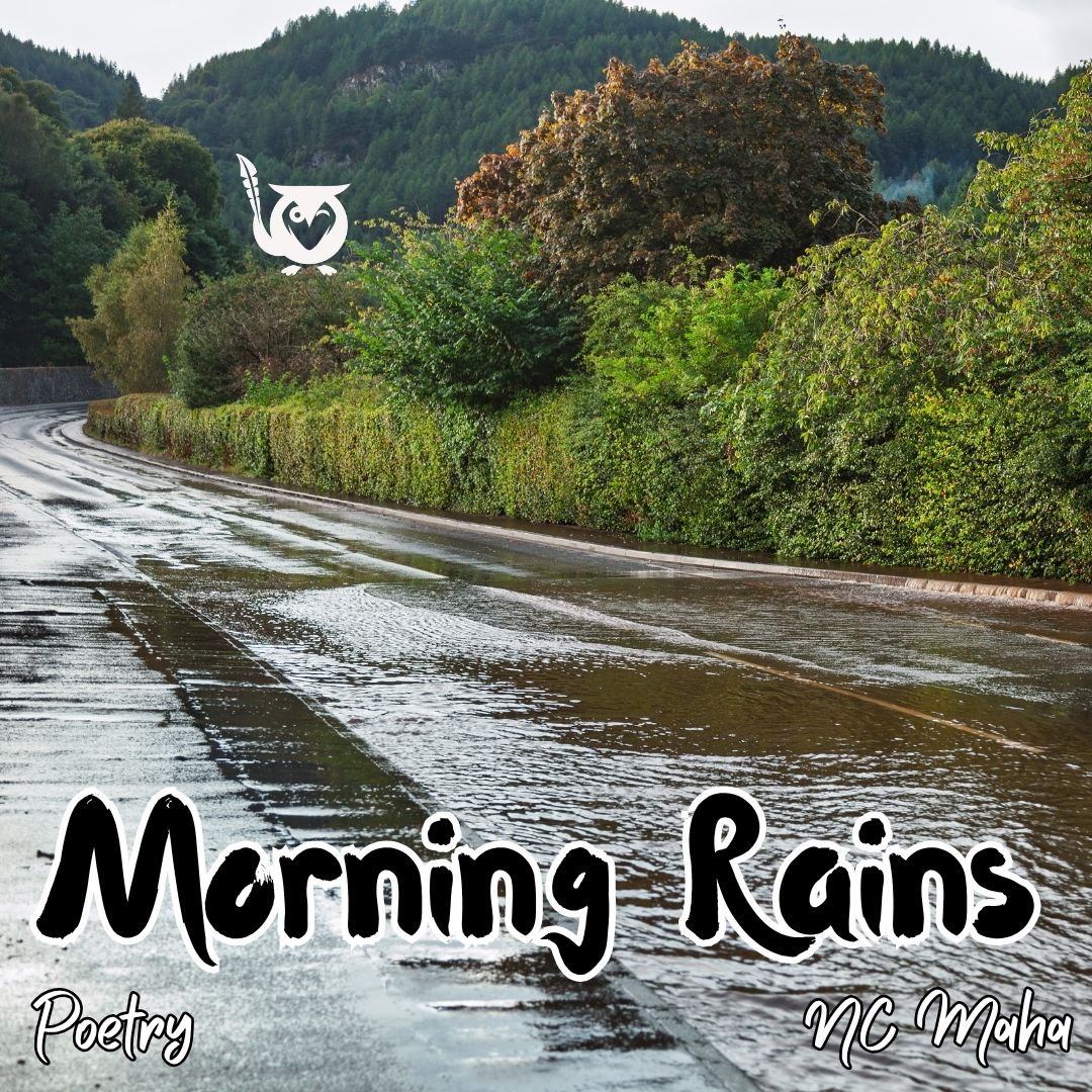 Morning_Rains A scenery of nature from the side of the road. brawny earth Text: Morning Rains, NC Maha, Poetry